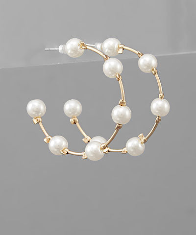 Pearl Hoops