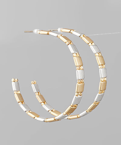 Square Tier Hoops