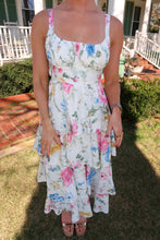Load image into Gallery viewer, Fresh Bloom Floral Midi Dress- White
