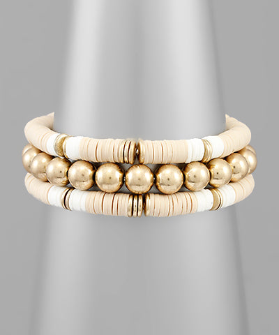 Bead & Ball Layer Bracelet