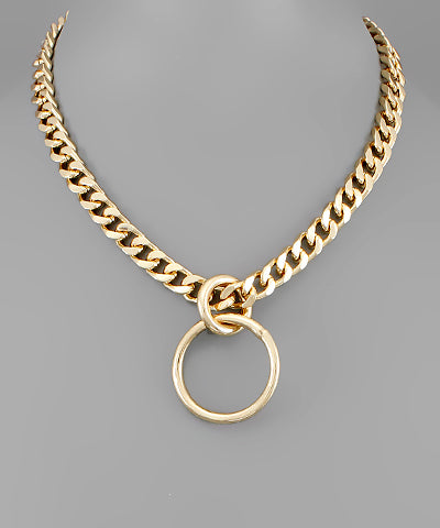 Circle Link & Chain Choker