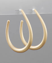 Load image into Gallery viewer, Teardrop Open Hoops
