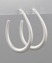 Load image into Gallery viewer, Teardrop Open Hoops
