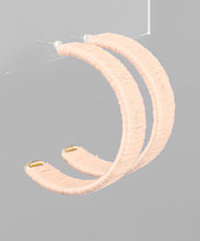 Load image into Gallery viewer, Thread Wrapped Hoops
