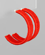 Load image into Gallery viewer, Thread Wrapped Hoops
