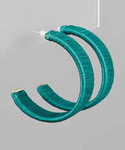 Load image into Gallery viewer, Thread Wrapped Hoops
