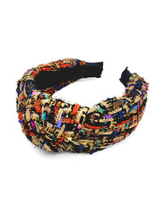 Load image into Gallery viewer, Multi Color Tweed Headband
