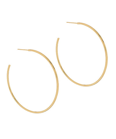 14k Dipped Open Hoops
