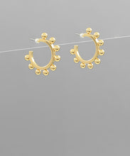 Load image into Gallery viewer, Metal Ball Hoops
