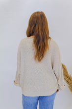 Load image into Gallery viewer, Major Moves V Neck Sweater- Cream
