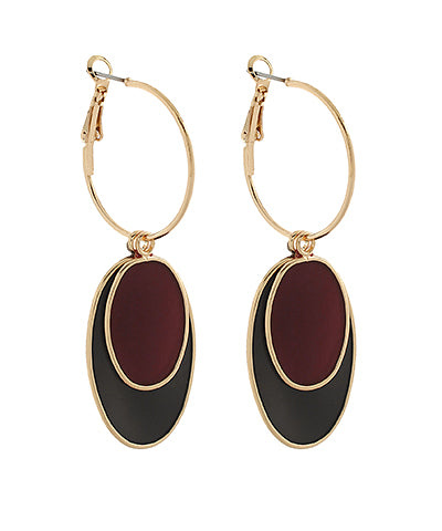 Gameday: Oval Dangle Hoops