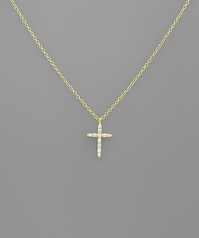CZ Cross Necklace