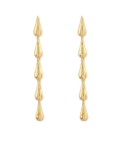 Teardrop Linear Drop Earrings