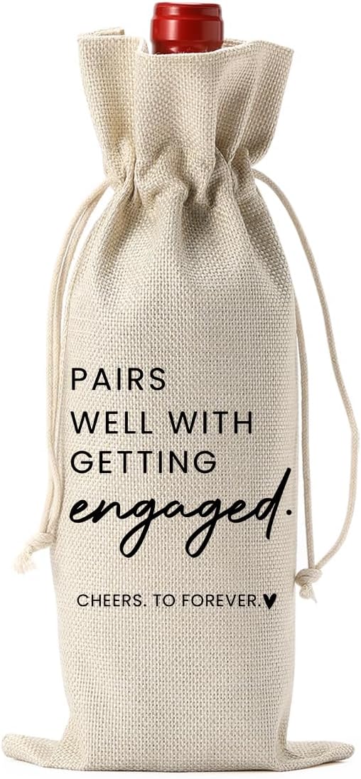 Engaged Celebration Wine Bag