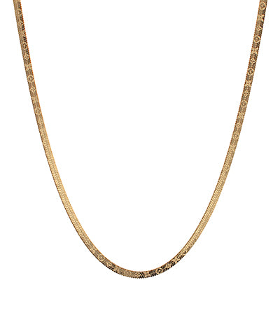 Chain w/Clover Pattern Necklace