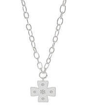 Load image into Gallery viewer, Textured Byzantine Cross Necklace
