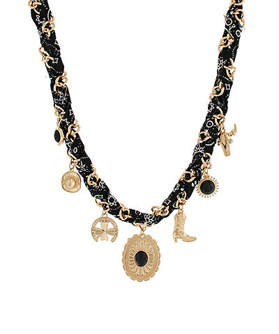 Western Charm Scarf Necklace
