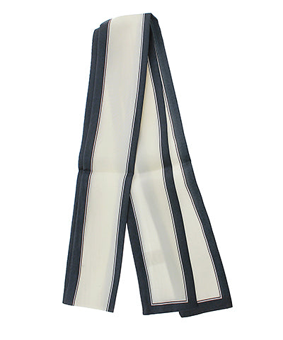 Line Border Narrow Scarf