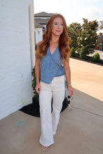 Load image into Gallery viewer, Morgan Halterneck Wrap Top-Denim
