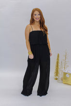 Load image into Gallery viewer, Stacy Square Neck Jumpsuit- Black
