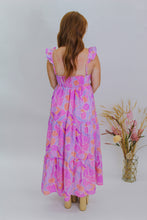 Load image into Gallery viewer, Lovely Time Floral Printed Dress- Orchid
