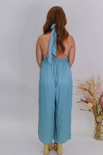 Load image into Gallery viewer, Dreamy Halter Neck Jumpsuit- Sky
