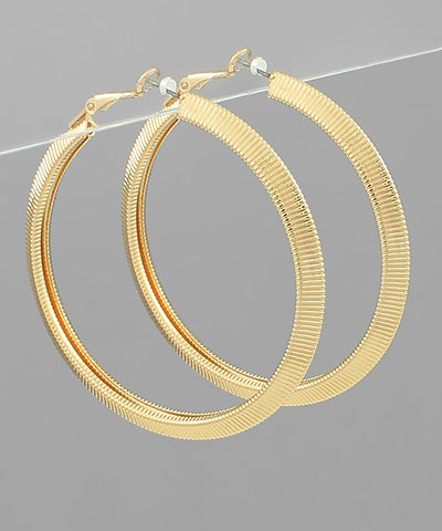 Omega Chain Angled Hoops