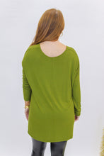 Load image into Gallery viewer, Effortless Oversized Long Sleeve Top- Olive
