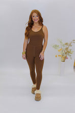 Load image into Gallery viewer, Brandy Athletic Jumpsuit- Mocha
