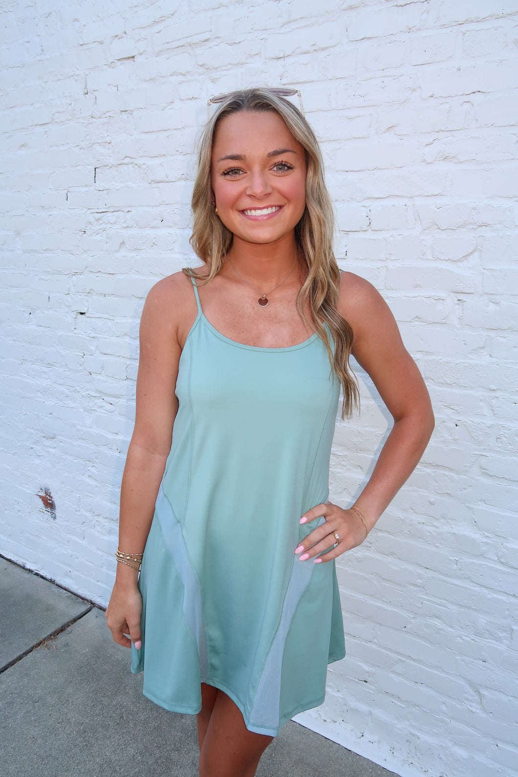 Active Life Tennis Dress-Sage