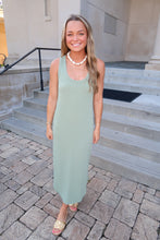 Load image into Gallery viewer, Liza Casual Midi Dress-Olive
