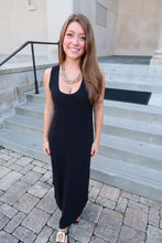 Load image into Gallery viewer, Liza Casual Midi Dress- Black
