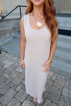 Load image into Gallery viewer, Liza Casual Midi Dress-Sand
