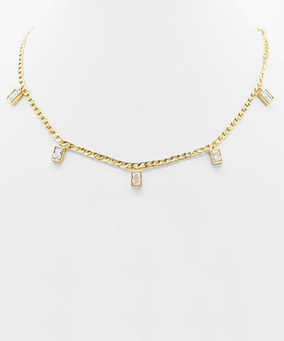 Emerald Accented Necklace