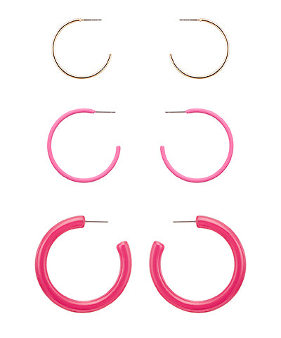 Multi Acrylic Hoops Set