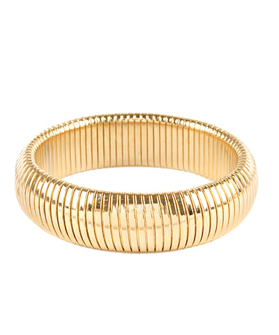 Metal Herringbone Bangle Bracelet