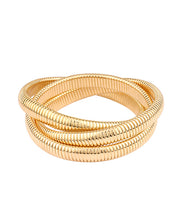 Load image into Gallery viewer, 3 Row Herringbone Layered Bracelet
