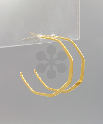Hexagon Earrings