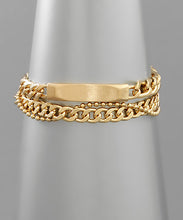 Load image into Gallery viewer, Bar &amp; Multi Chain Bracelet
