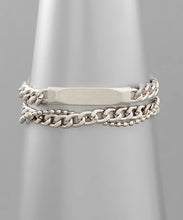 Load image into Gallery viewer, Bar &amp; Multi Chain Bracelet
