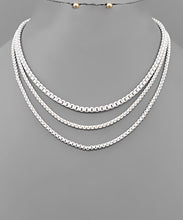 Load image into Gallery viewer, Color Box Chain Layered Necklace
