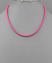 Load image into Gallery viewer, Color Box Chain Necklace
