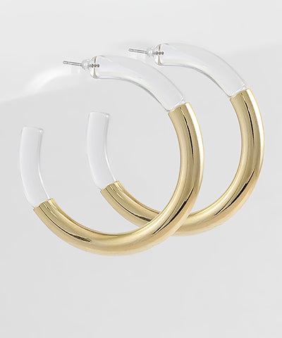 Acrylic &  Metal Hoops