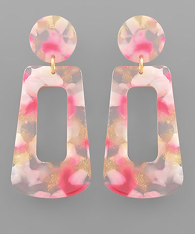 Rectangle Acrylic Earrings