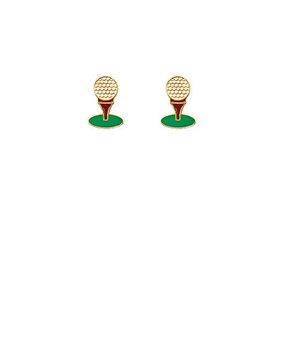 Golf Ball &Tee Enamel Studs