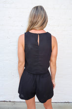 Load image into Gallery viewer, Cooper Linen Blouse Set-Black
