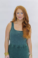 Load image into Gallery viewer, Cool Girl Washed Bodysuit Set- Green
