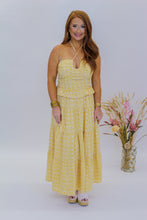 Load image into Gallery viewer, Sunny Day Halter Tiered Maxi- Gold
