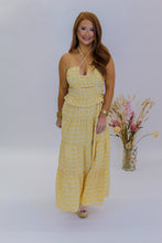 Load image into Gallery viewer, Sunny Day Halter Tiered Maxi- Gold
