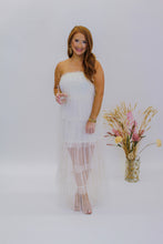 Load image into Gallery viewer, Totally Tulle Strapless Maxi Dress- Ivory

